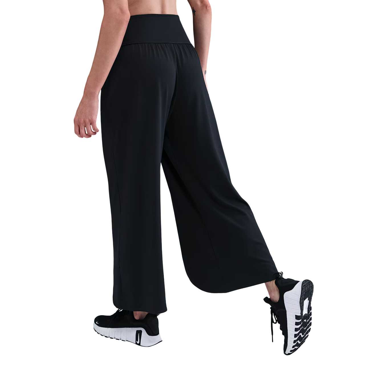 Женские штаны Nike Dri-Fit One Relaxed Swoosh (черные) — фото 3