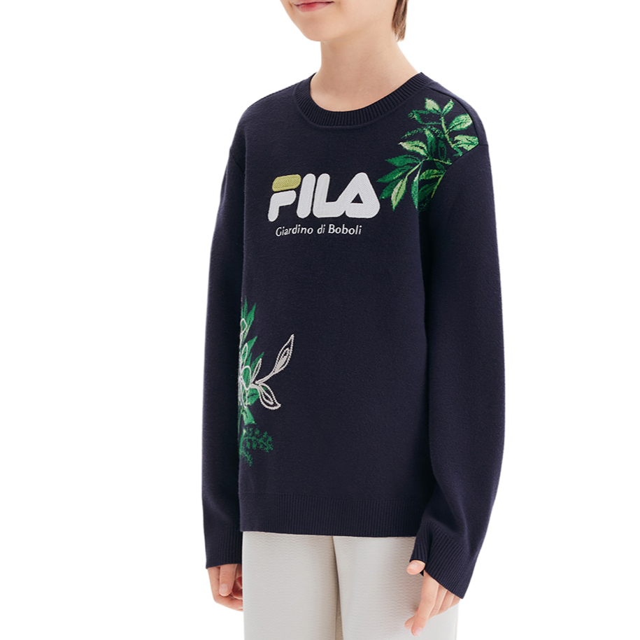 Мужская кофта Fila KIDS WHITE LINE (синий) — фото 4