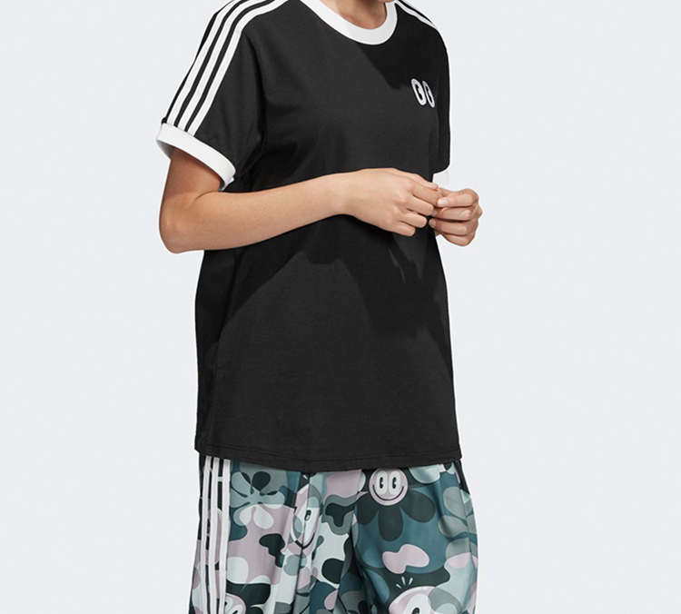 Женская футболка adidas originals T (черный) — фото 3
