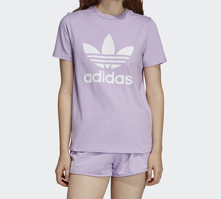 Женская футболка adidas originals adicolor (синяя) — фото 3