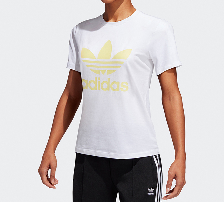 Женская футболка adidas originals s तीनерт (белая) — фото 5