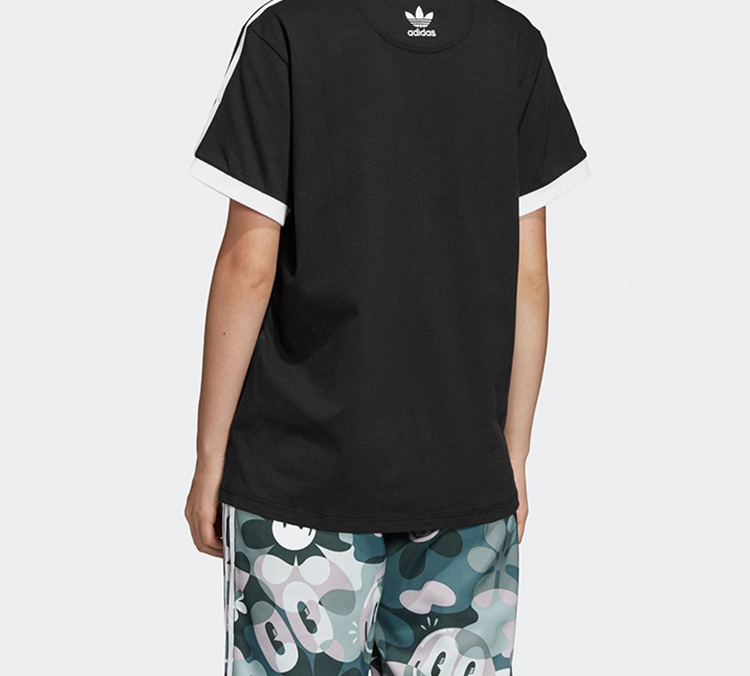 Женская футболка adidas originals T (черный) — фото 4