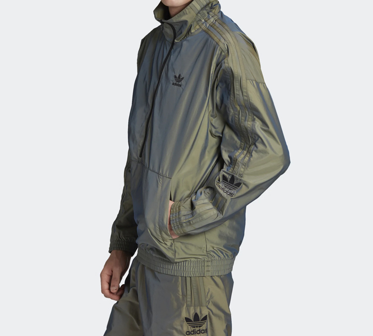 Мужская куртка adidas originals (зеленый) — фото 4