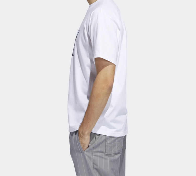 Мужская футболка adidas originals Buddy Tee T (белая) — фото 4