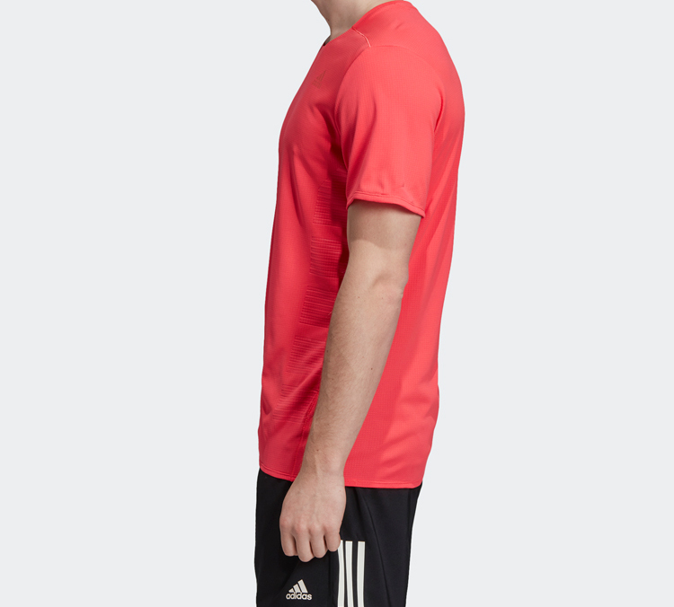 Мужская футболка adidas (красный) — фото 4