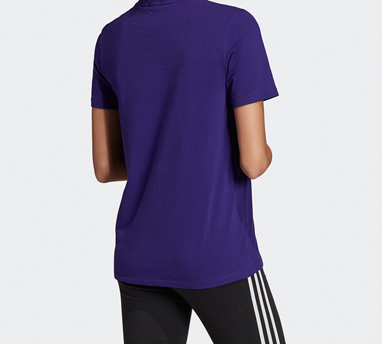 Женская футболка adidas originals (темно-фиолетовая) — фото 4