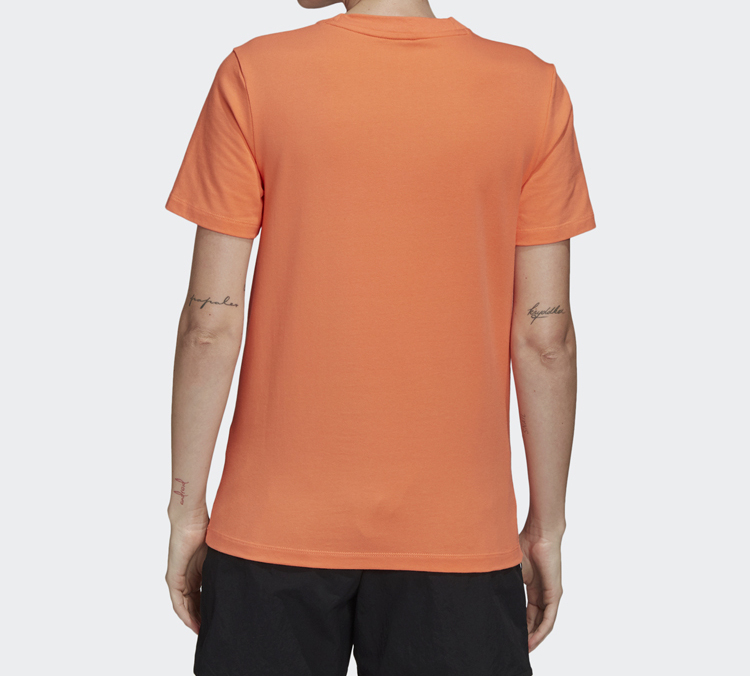 Женская футболка adidas originals (кораллово-розовая) — фото 4