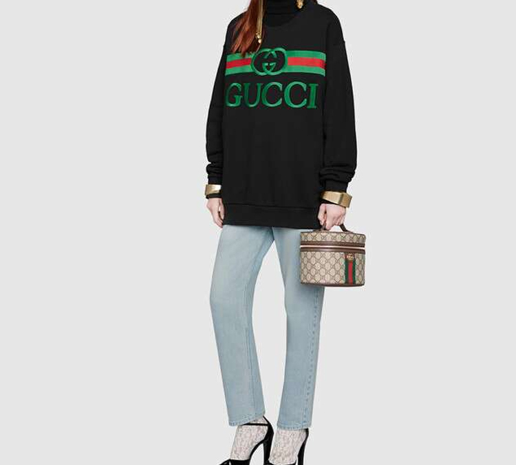 Женская худи Gucci (черный) — фото 3