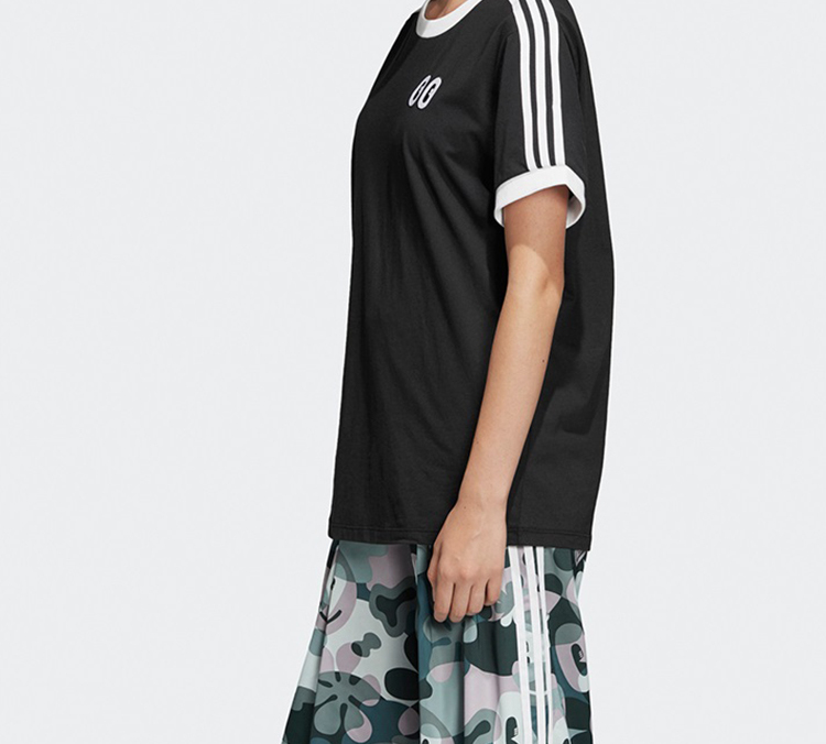 Женская футболка adidas originals T (черный) — фото 5