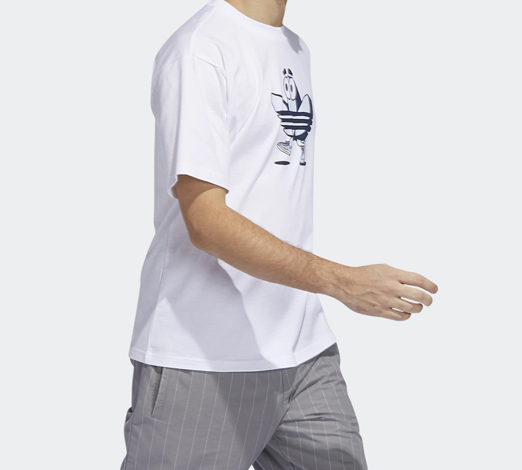 Мужская футболка adidas originals Buddy Tee T (белая) — фото 6