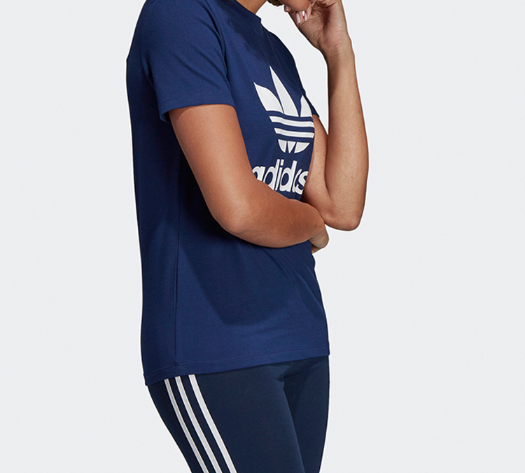 Женская футболка adidas (темно-синяя) — фото 6