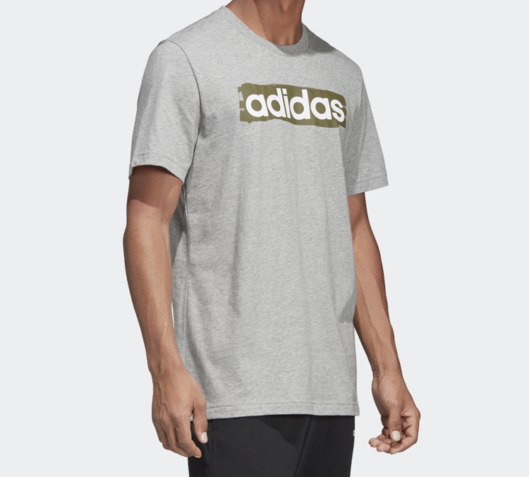 Мужская футболка adidas (серая) — фото 6