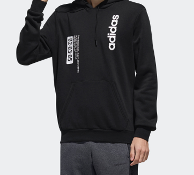 Мужское худи adidas neo M Fav Hoody (черное) — фото 5