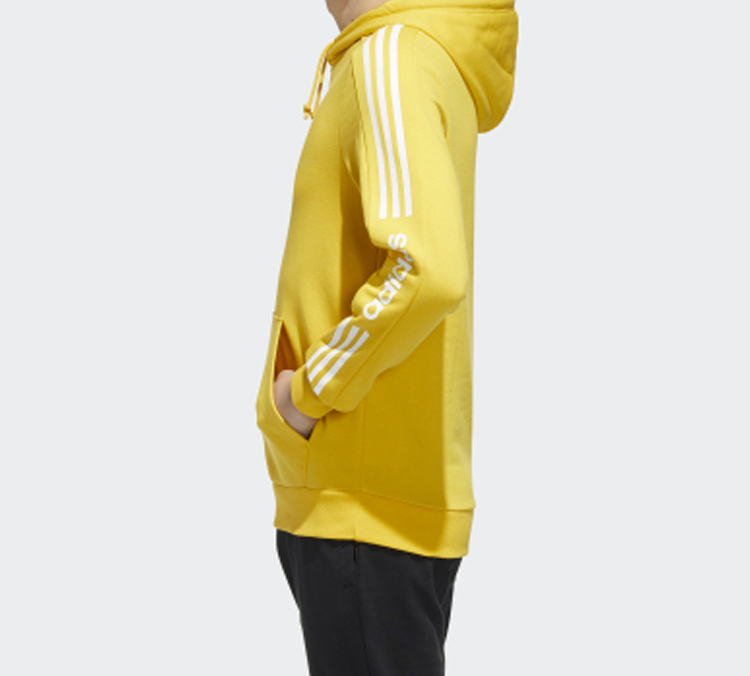 Мужское худи adidas neo (желтое) — фото 5