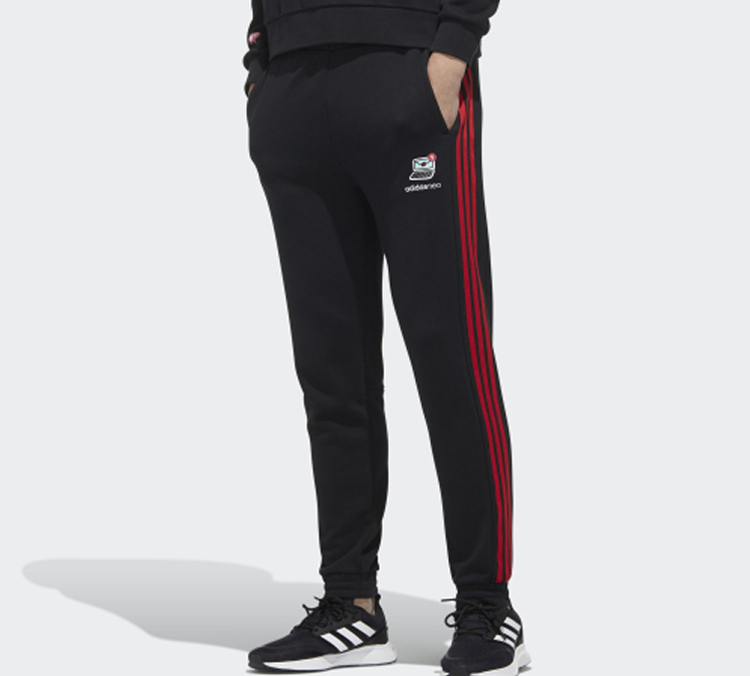 Мужские штаны adidas neo (черные) — фото 5