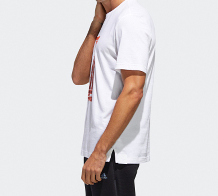 Мужская футболка adidas T (белая) — фото 6