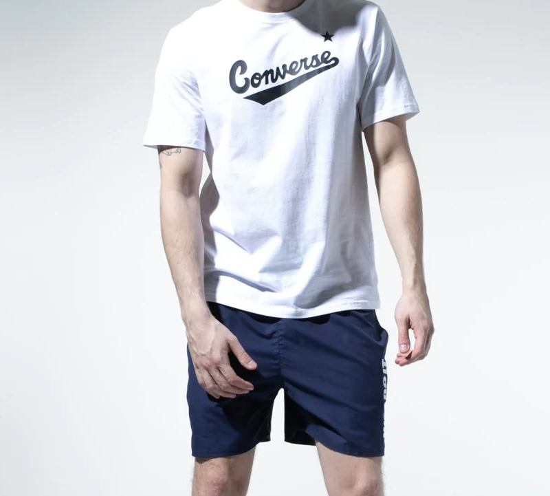 Мужская футболка Converse T (белая) — фото 4