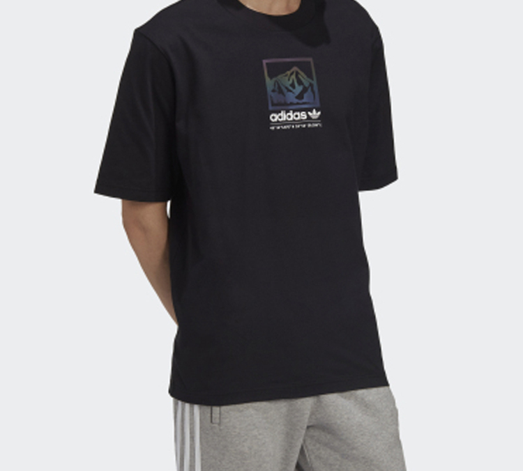 Мужская футболка adidas Originals (черный) — фото 3