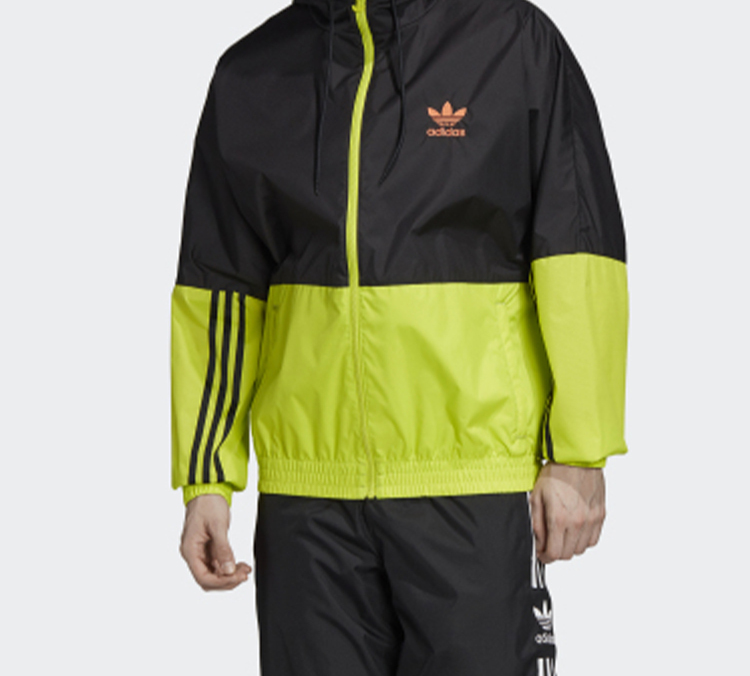 Мужская куртка adidas originals WINDBREAKER (желтая) — фото 3
