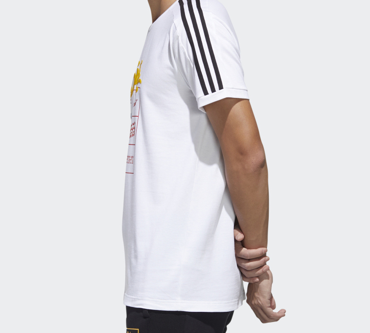 Мужская футболка adidas neo (белая) — фото 3