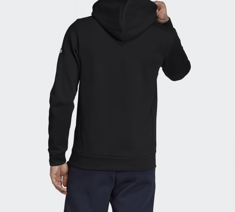 Мужская куртка adidas M Mh Plain Fz (черный) — фото 6