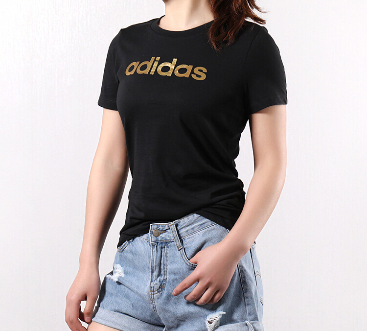 Женская футболка adidas originals T (черная) — фото 4