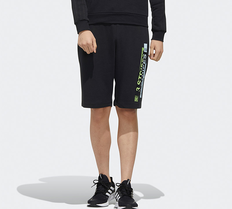Мужские шорты adidas neo (черные) — фото 3