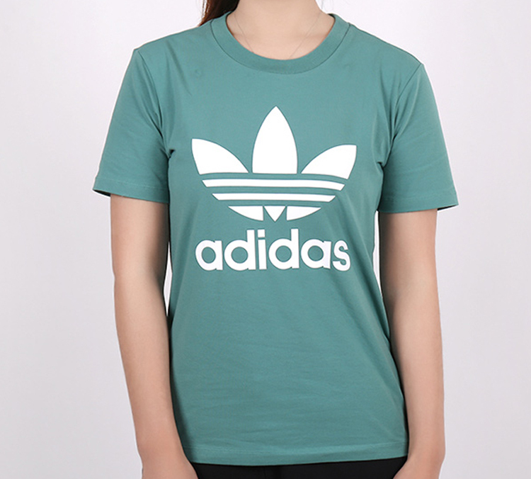 Женская футболка adidas originals (светло-зеленая) — фото 3