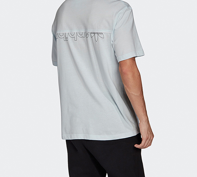 Мужская футболка adidas originals T (черный) — фото 4