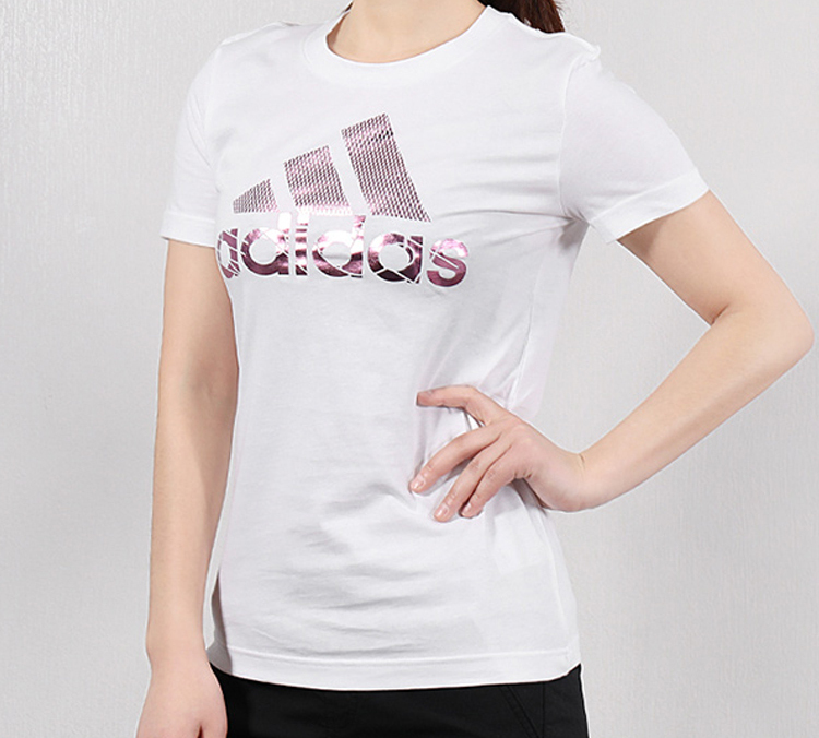 Женская футболка adidas (белая) — фото 4