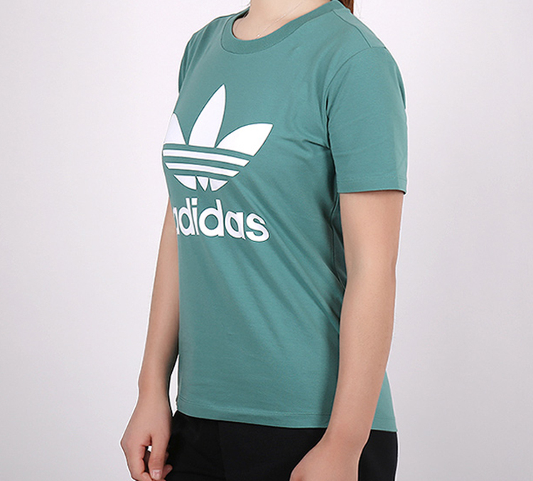Женская футболка adidas originals (светло-зеленая) — фото 4