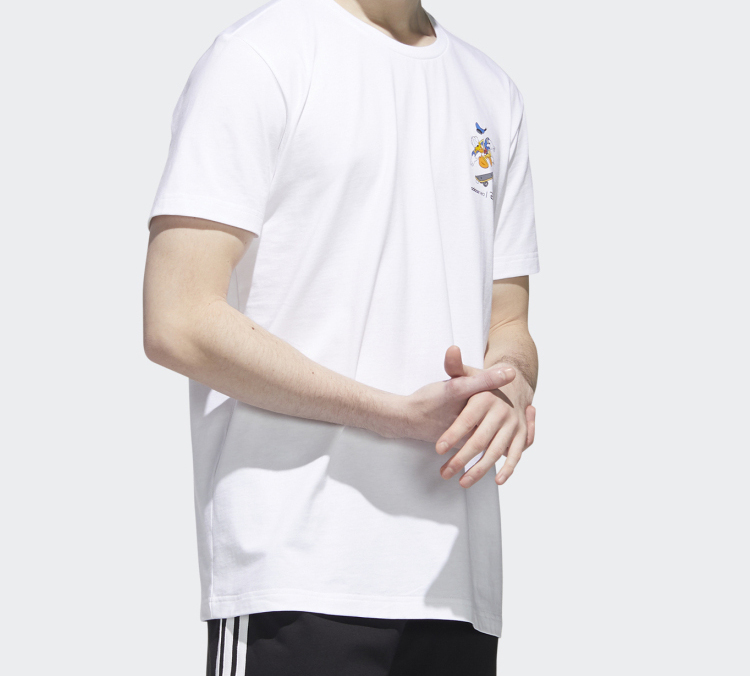 Мужская футболка adidas neo T (белый) — фото 4
