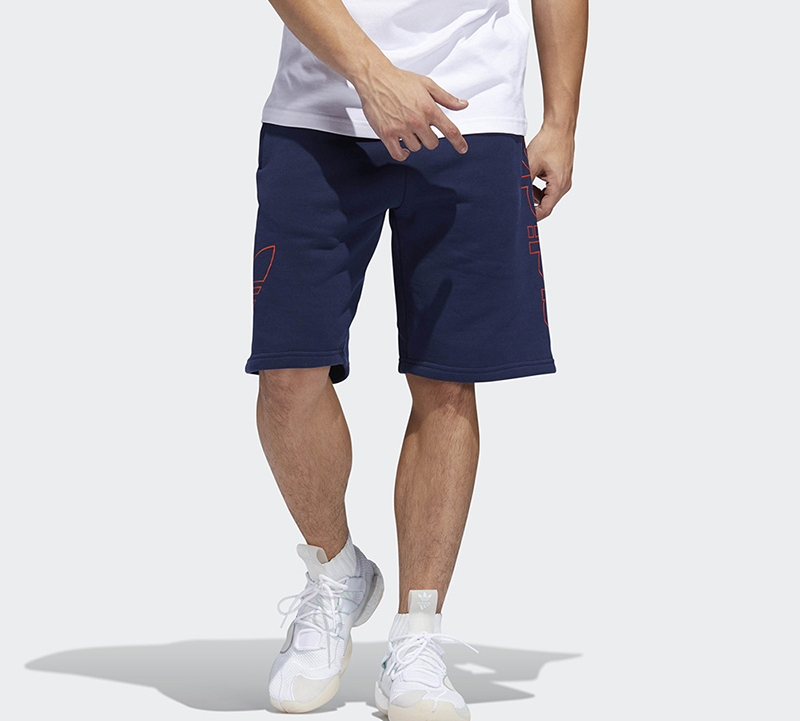Мужские шорты adidas originals Ft Otln Short (синие) — фото 3