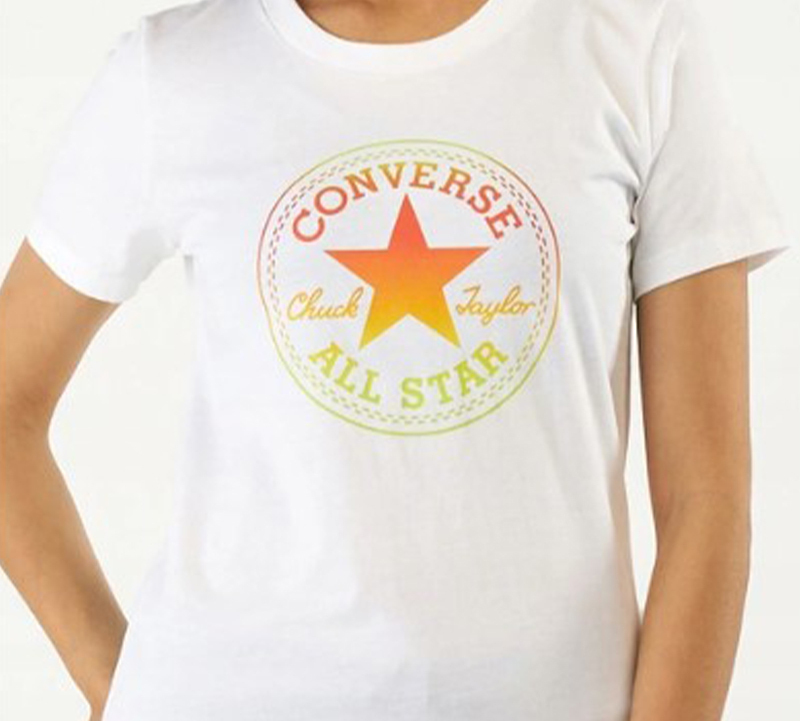 Женская футболка Converse T (белая) — фото 2