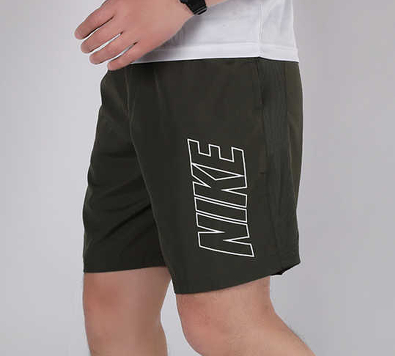 Мужские шорты Nike Dri-fit (темно-зеленые) — фото 3