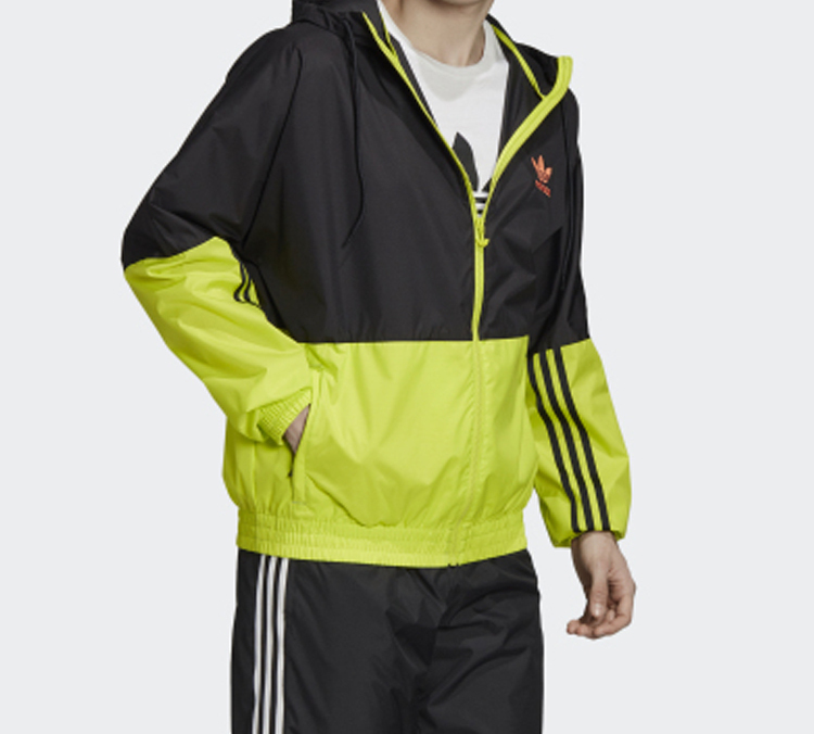 Мужская куртка adidas originals WINDBREAKER (желтая) — фото 4
