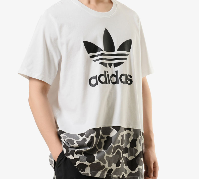 Мужская футболка adidas originals s T (белая) — фото 4