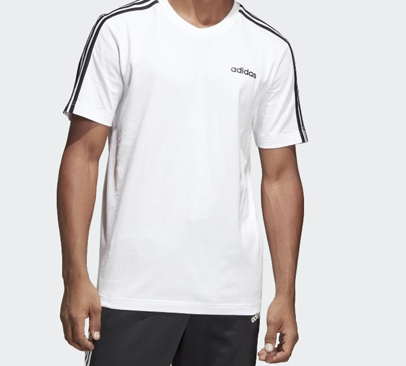 Мужская футболка adidas T (белый) — фото 4