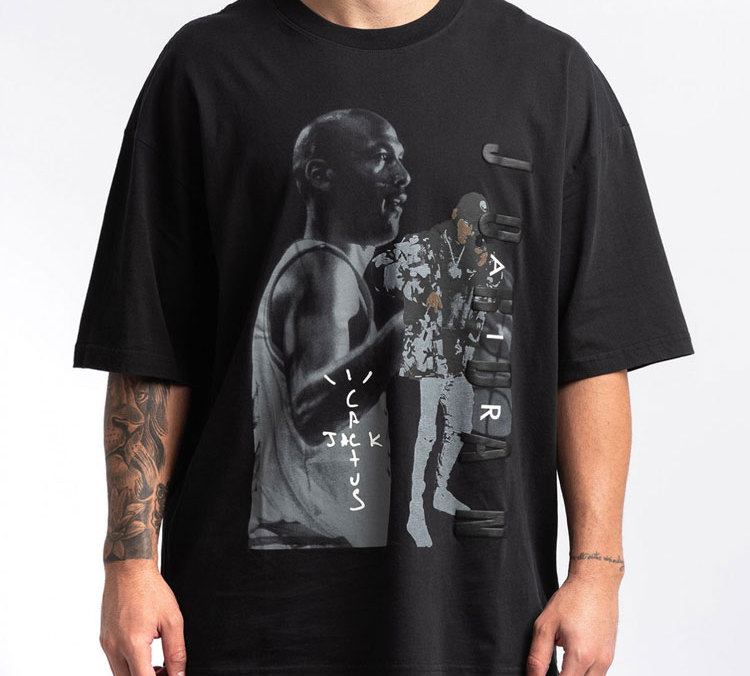 Мужская футболка Jordan x Travis Scott (черная) — фото 3