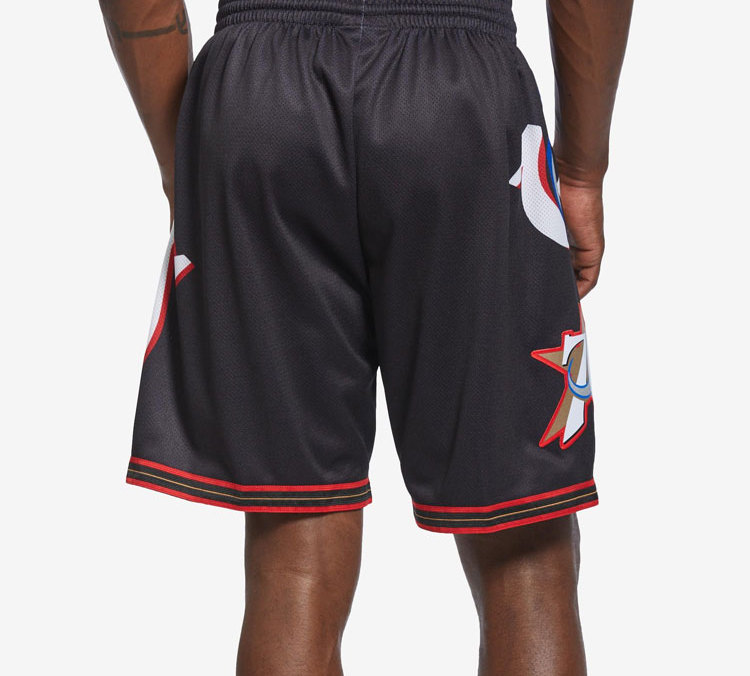 Mitchell Ness Basketball Shorts Men’s Black Moderate Straight Fit Pants