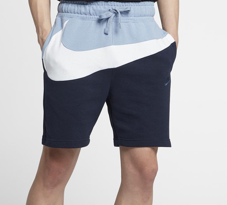 Мужские шорты Nike Sportswear French Terry (черно-синий) — фото 2