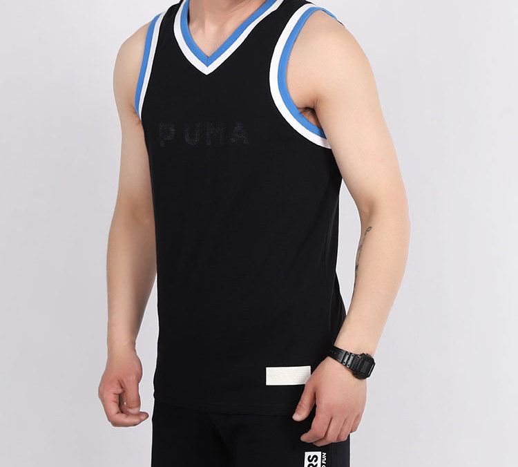 PUMA Basketball Collection Basketball Jersey Men’s Black