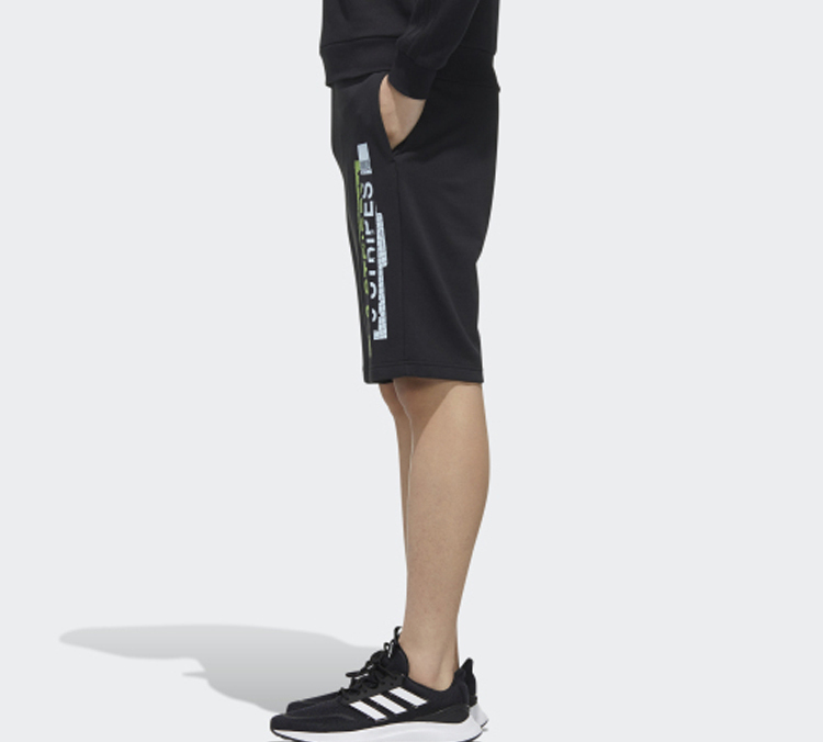 Мужские шорты adidas neo (черные) — фото 5