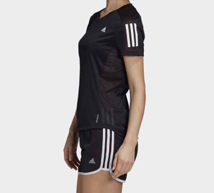 Женская футболка adidas Own The Run Tee (черный) — фото 5