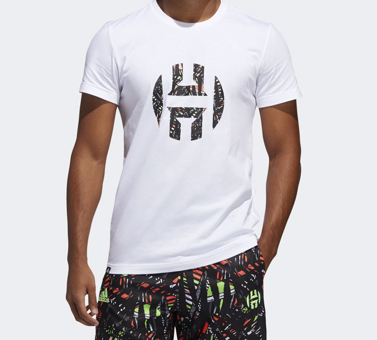 Мужская футболка adidas T (белый) — фото 4