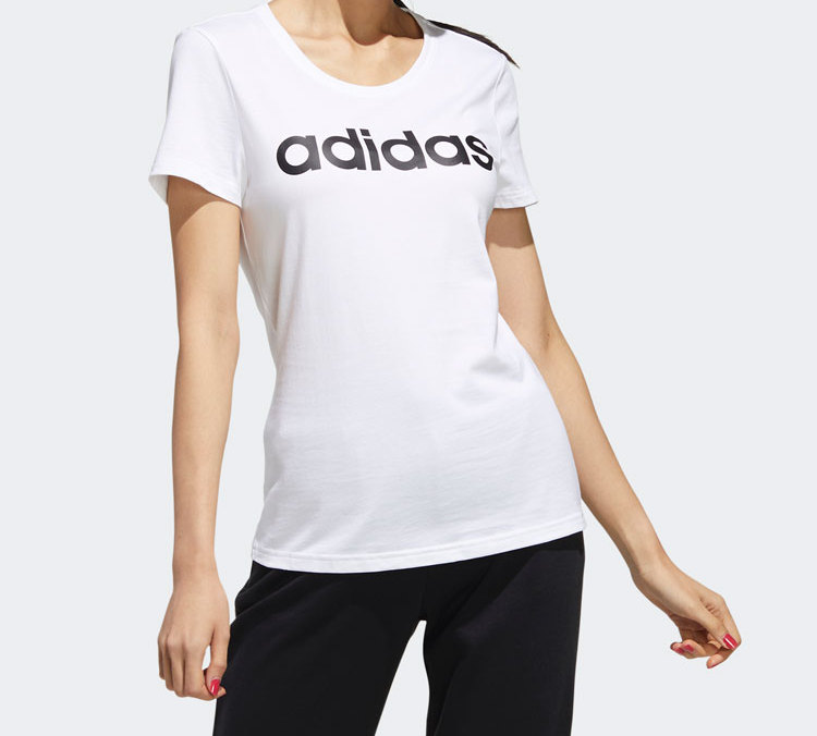 Женская футболка adidas neo W Esntl Lg T 1 T (белый) — фото 3