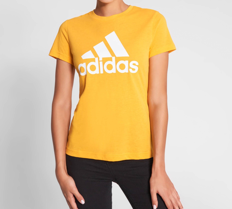 Женская футболка adidas T (желтая) — фото 3
