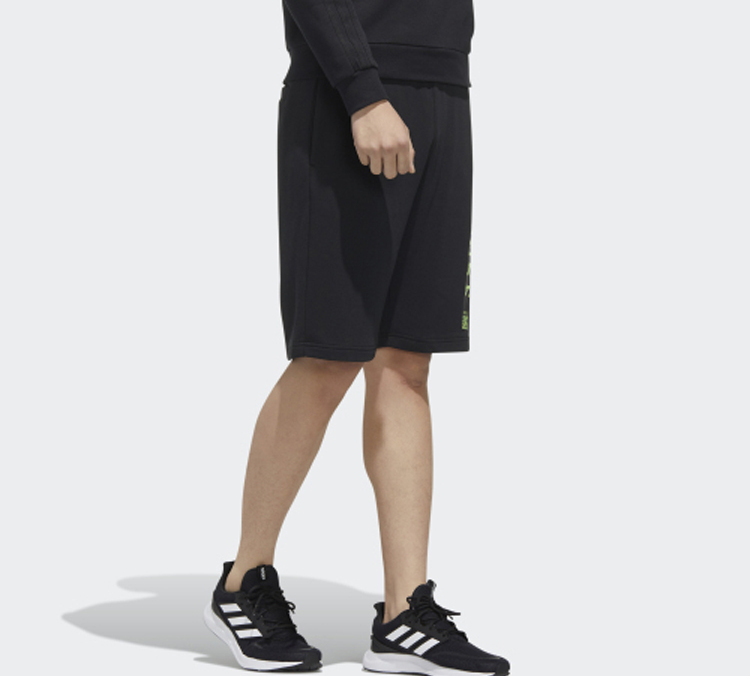 Мужские шорты adidas neo (черные) — фото 4