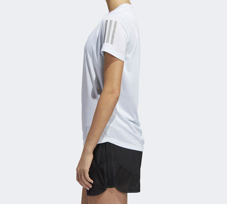 Женская футболка adidas OWN THE RUN TEE (небесно-голубая) — фото 4
