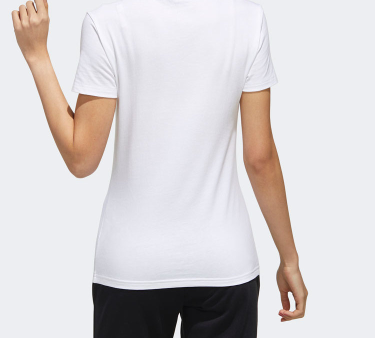 Женская футболка adidas neo W Esntl Lg T 1 T (белый) — фото 6
